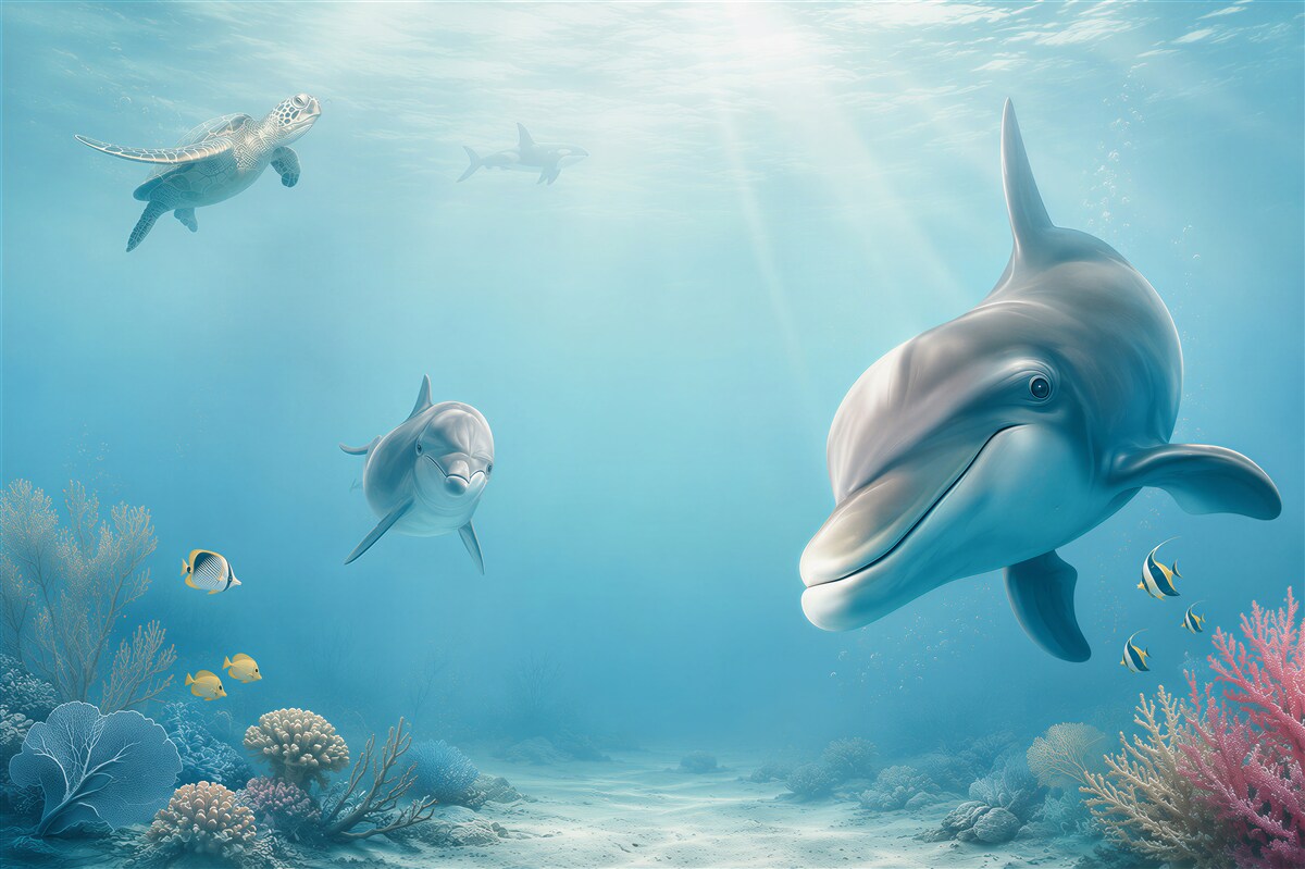 Fotobehang Kleurrijke onderwaterwereld