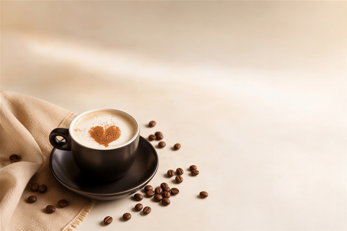 Fotobehang koffiekopje met liefde