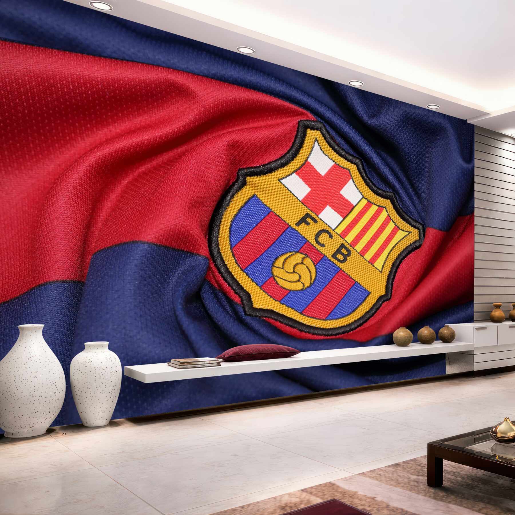 Fotobehang symbolen van de voetbalclub Barcelona