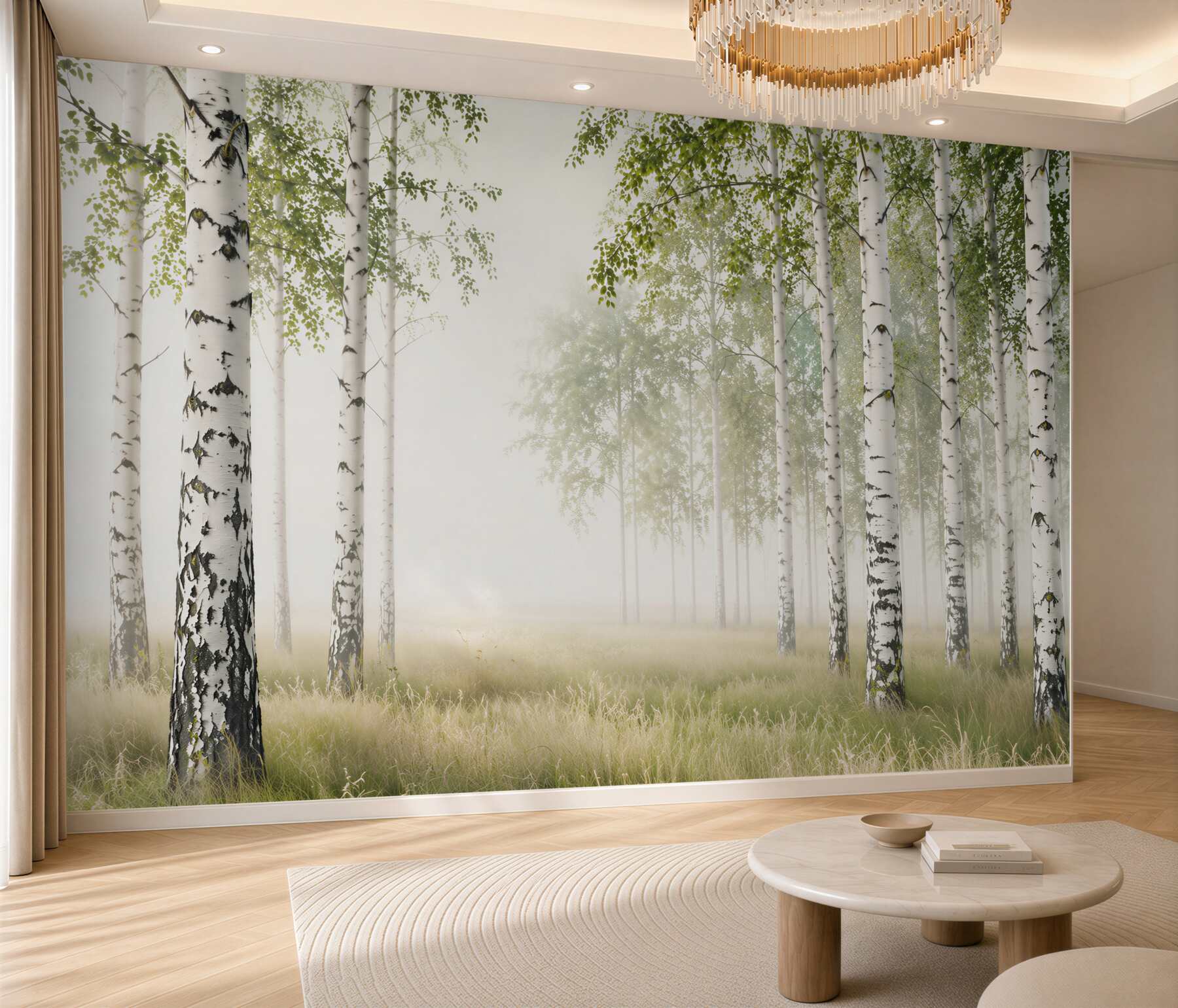 Fotobehang slanke berk