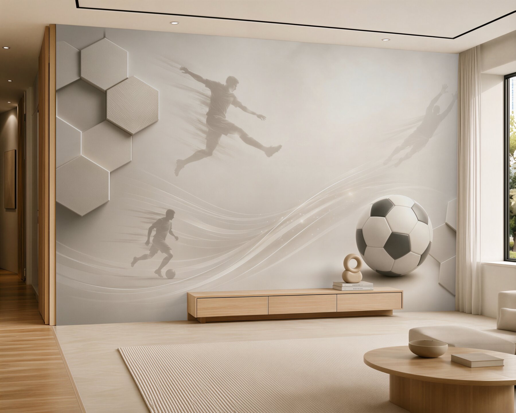 Fotobehang Voetbalredenen