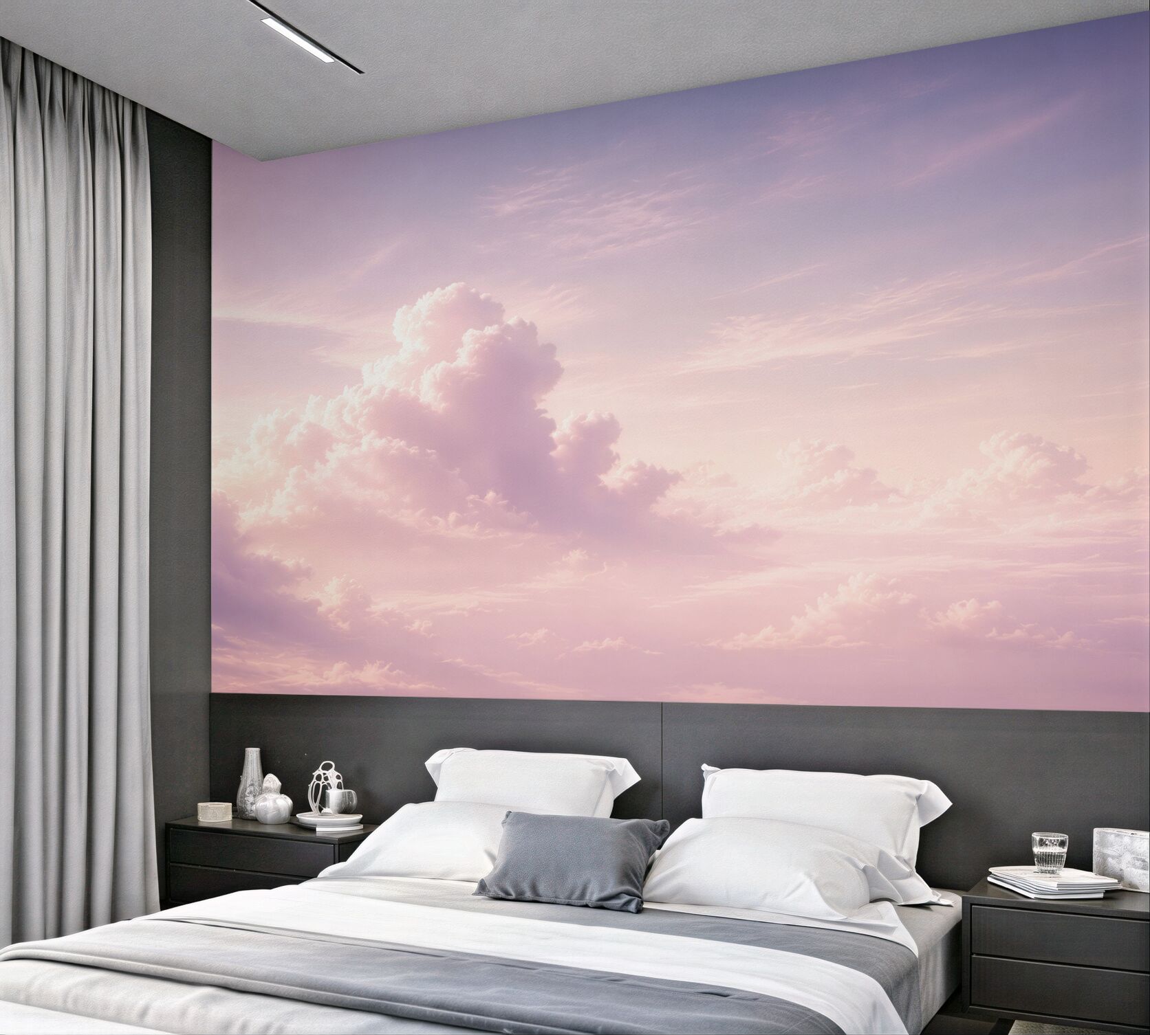 Fotobehang zachte lucht met wolken