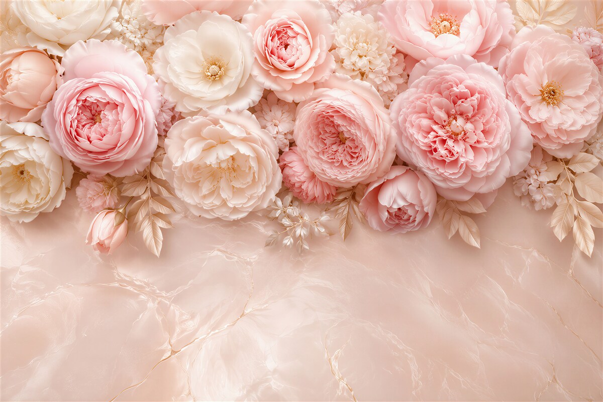 Fotobehang Lichte delicate rozen