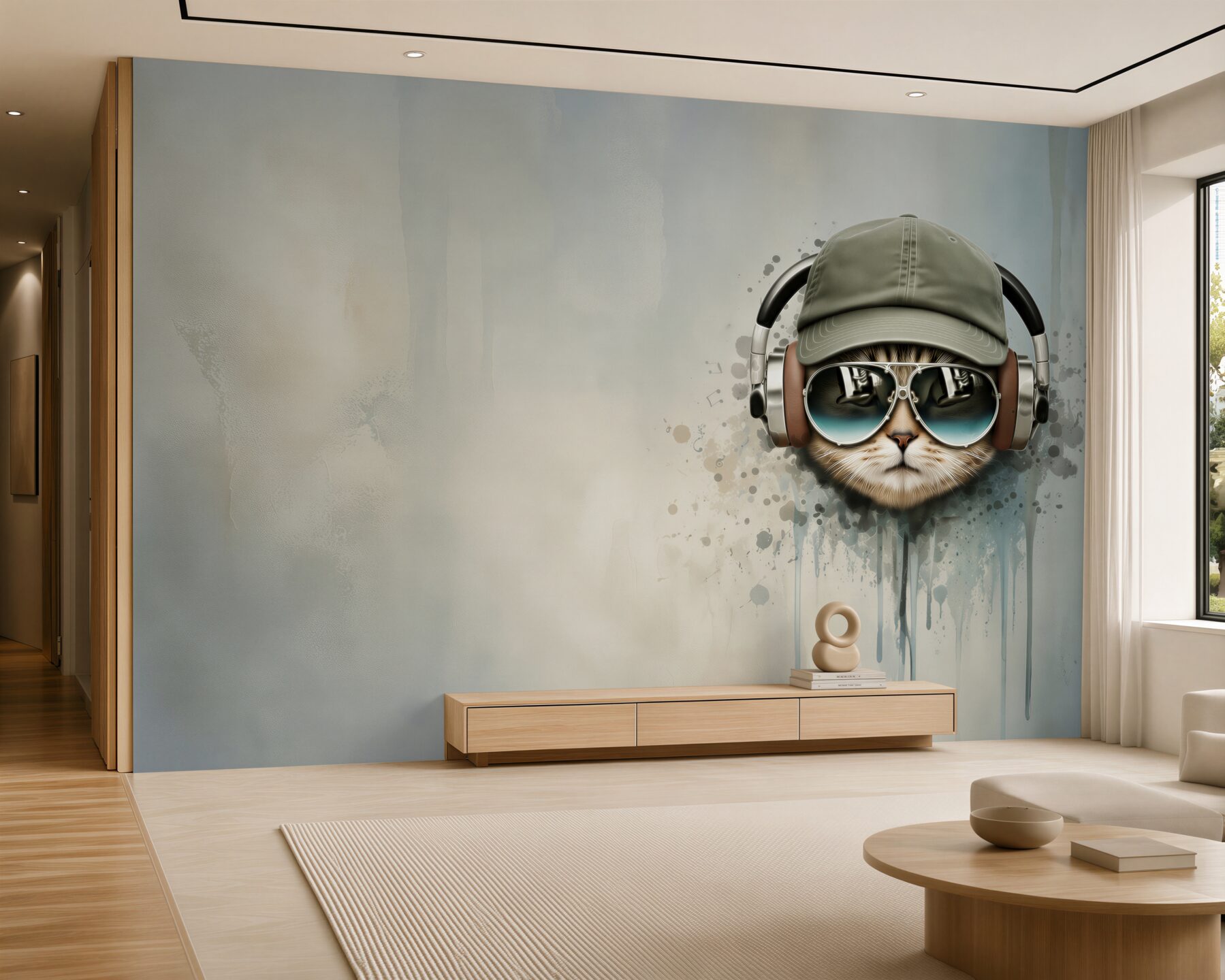 Fotobehang Elegante kat