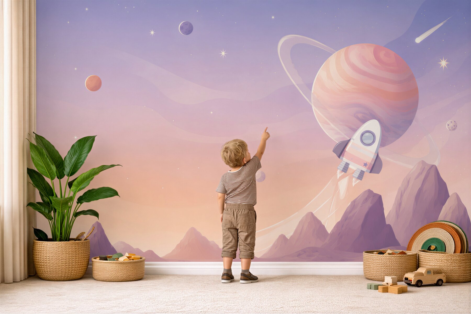 Fotobehang ruimte astronaut