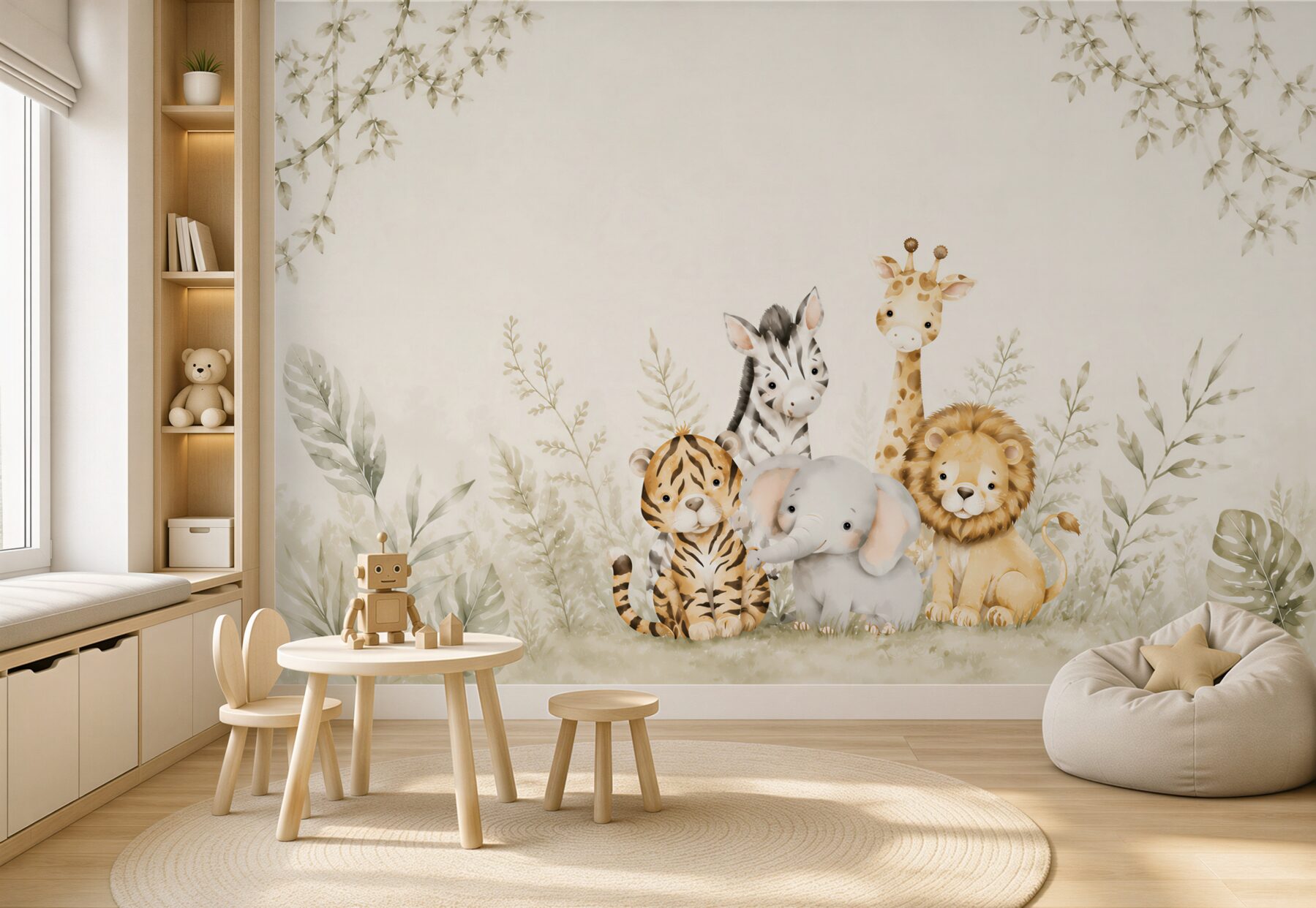 Fotobehang kleine schattige beestjes