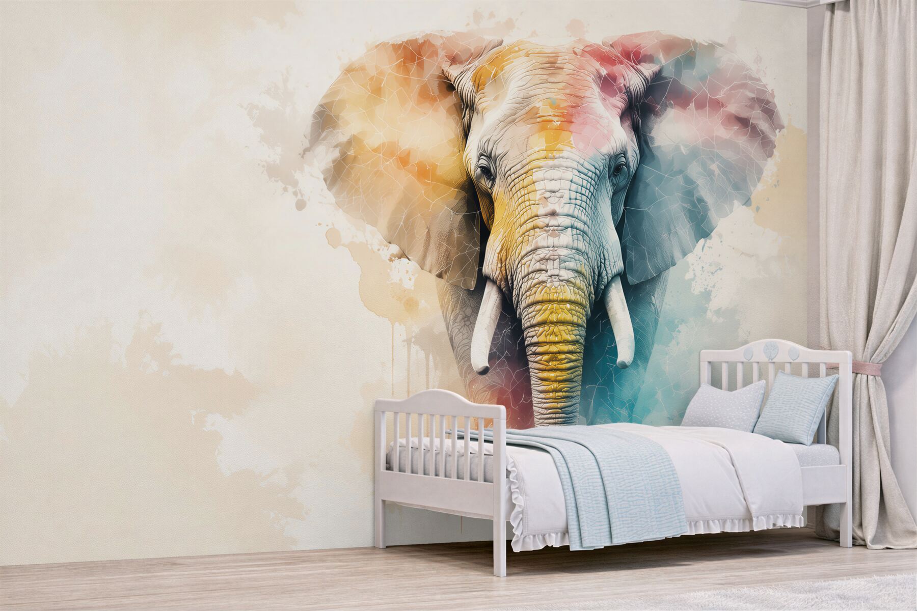 Fotobehang heldere olifant