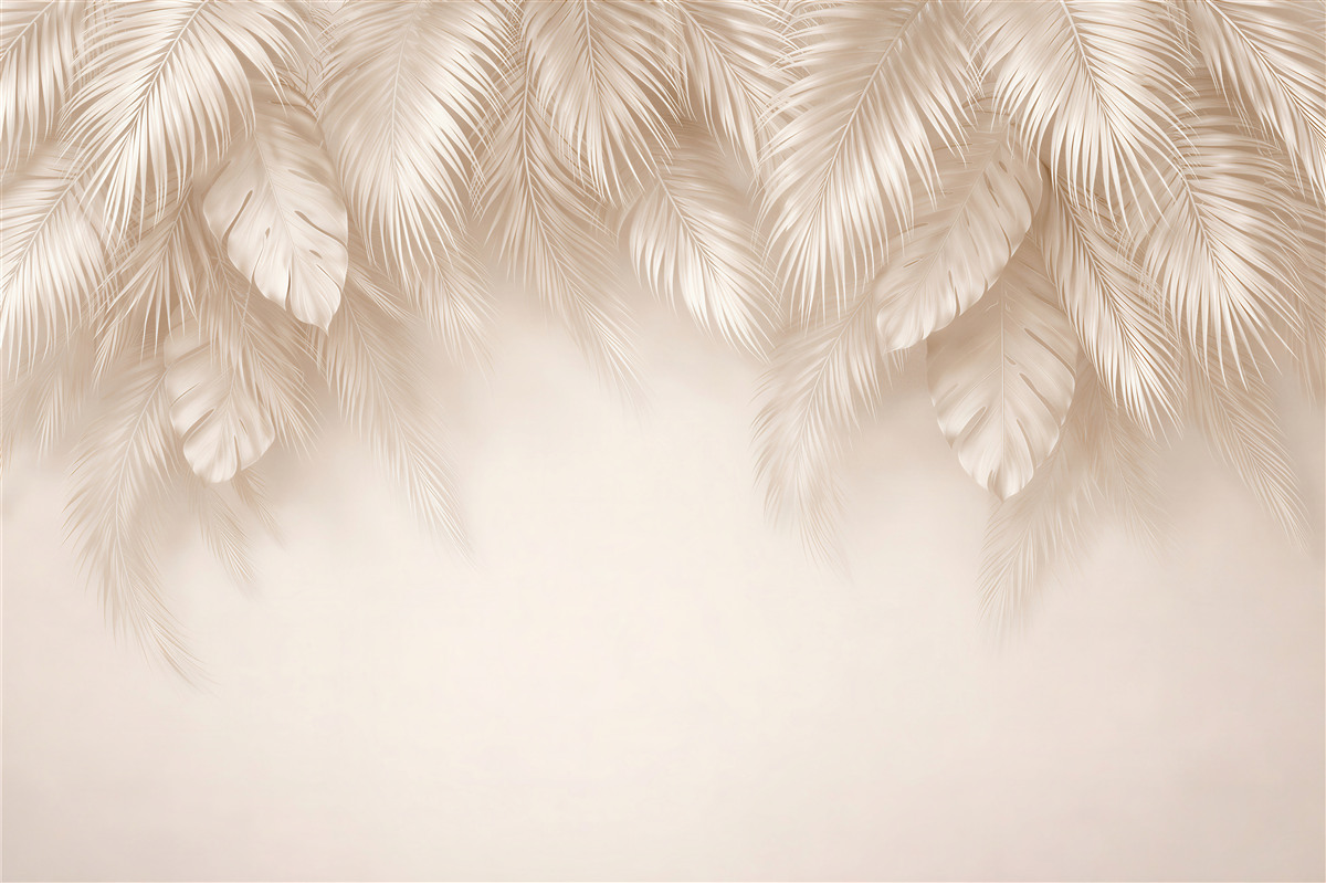 Fotobehang Elegante bladeren de monstera