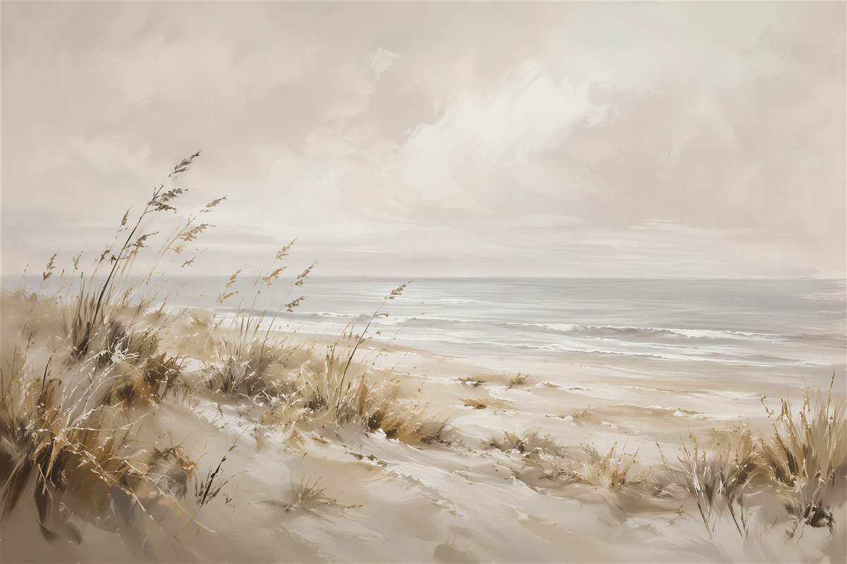 Fotobehang Rustige duinen aan de zeekant