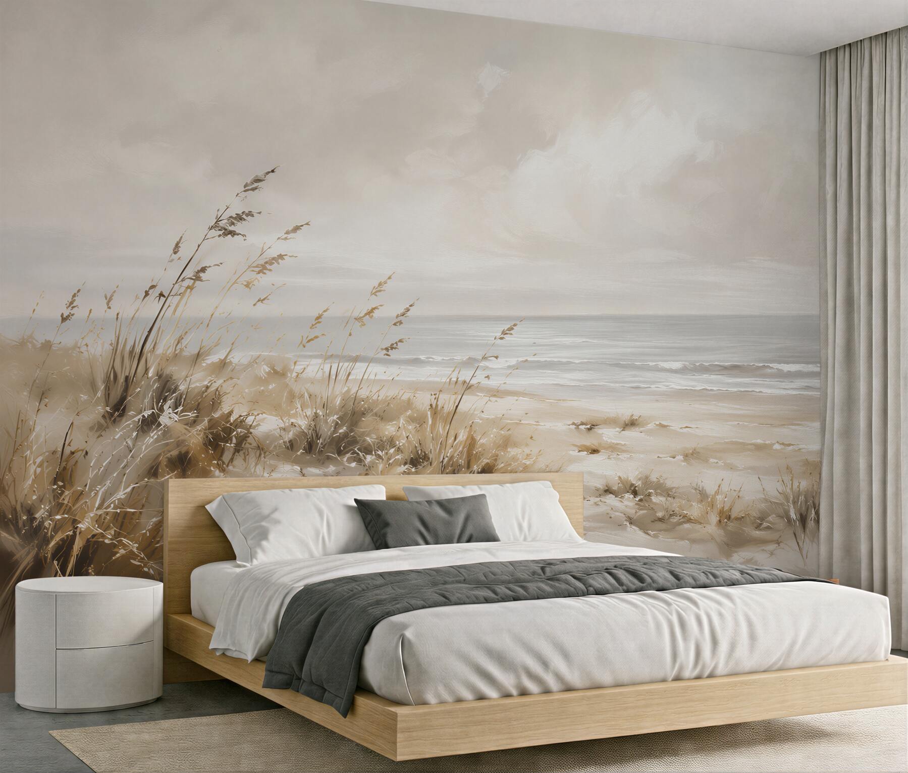 Fotobehang Rustige duinen aan de zeekant