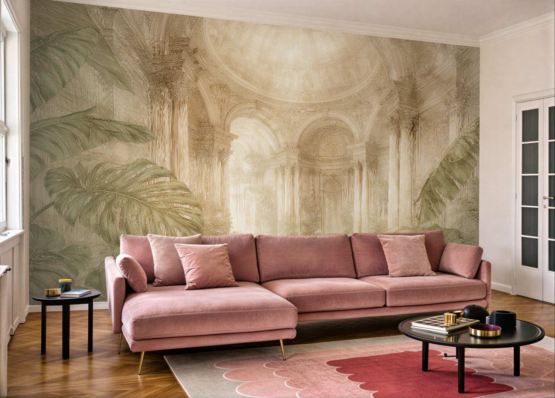 Fotobehang paleisinterieur in stralende elegantie