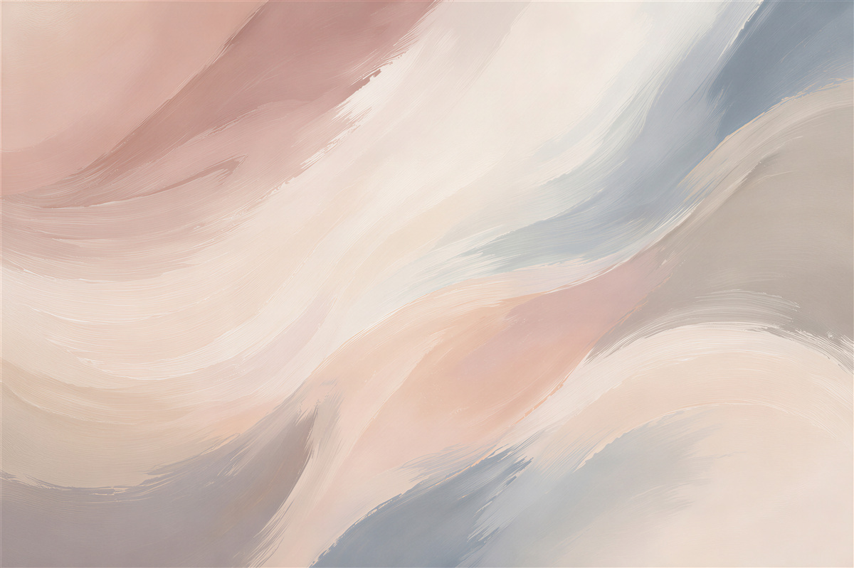 Fotobehang pastel abstractie van delicate penseelstreken