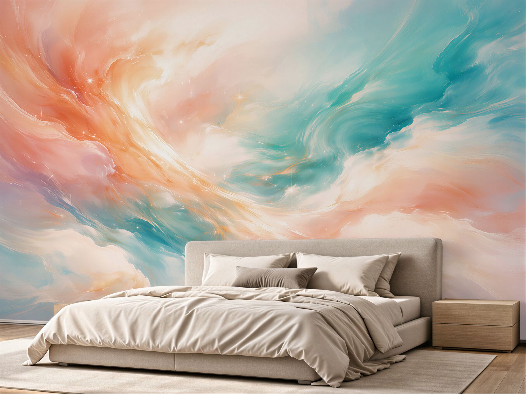 Fotobehang pastel nevel van dromen