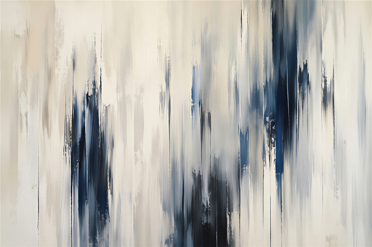Fotobehang blauwe abstractie strepen