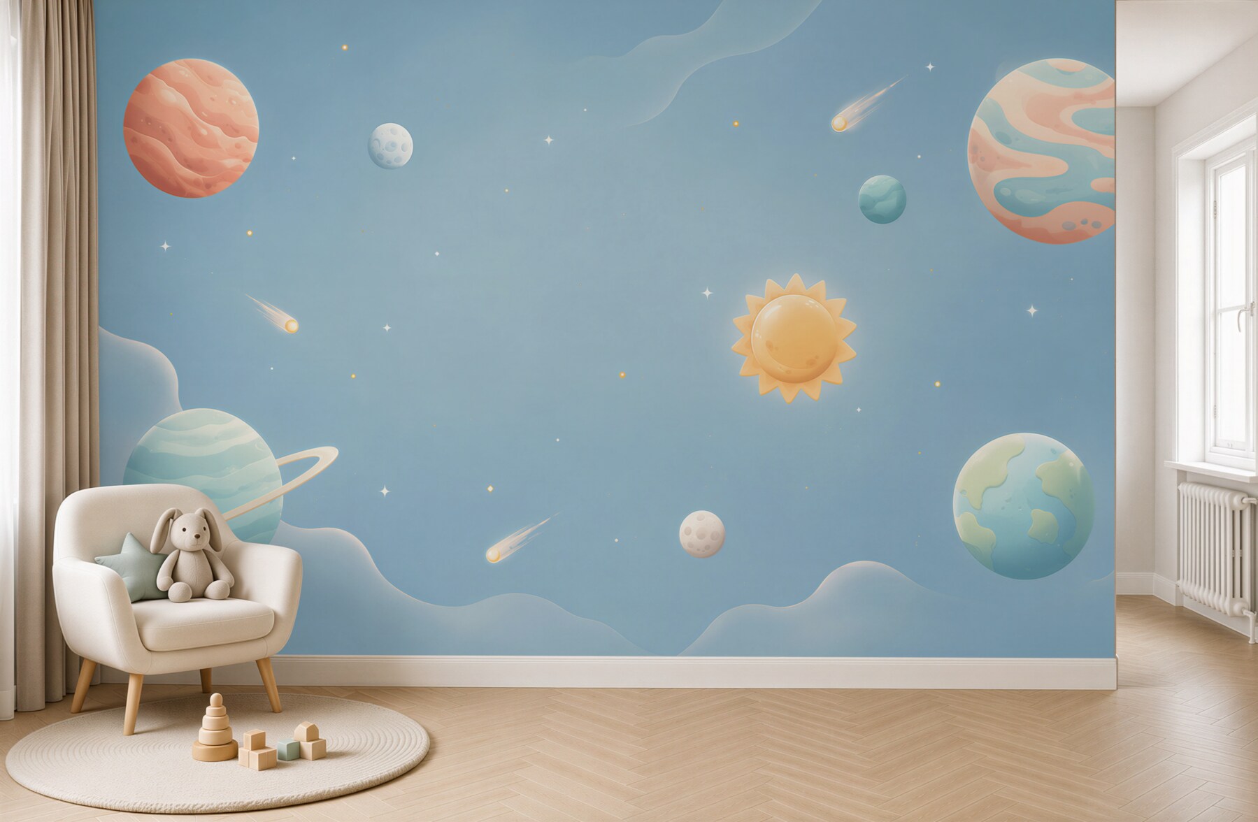 Fotobehang Planeten van het zonnestelsel