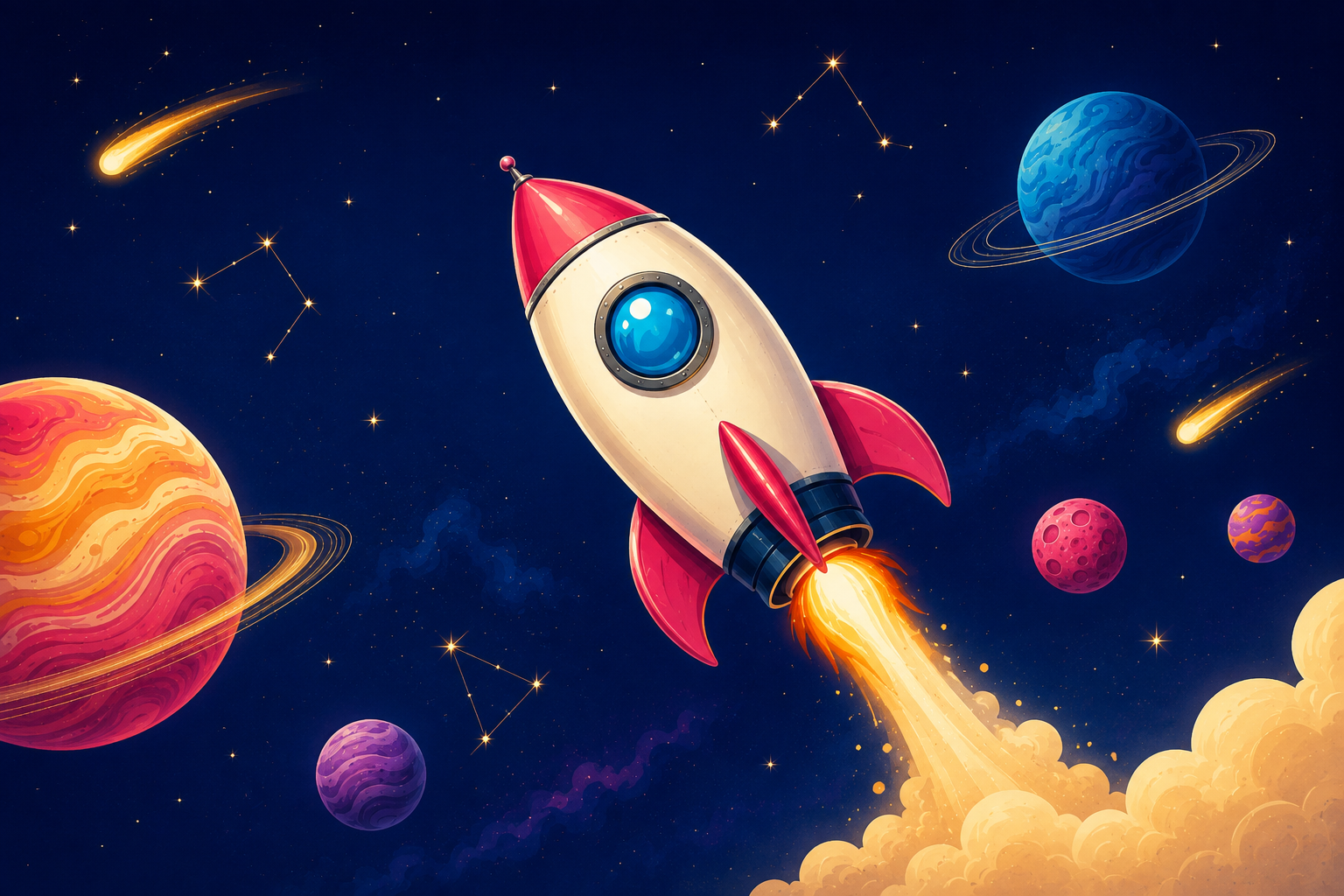 Fotobehang Interplanetaire reis