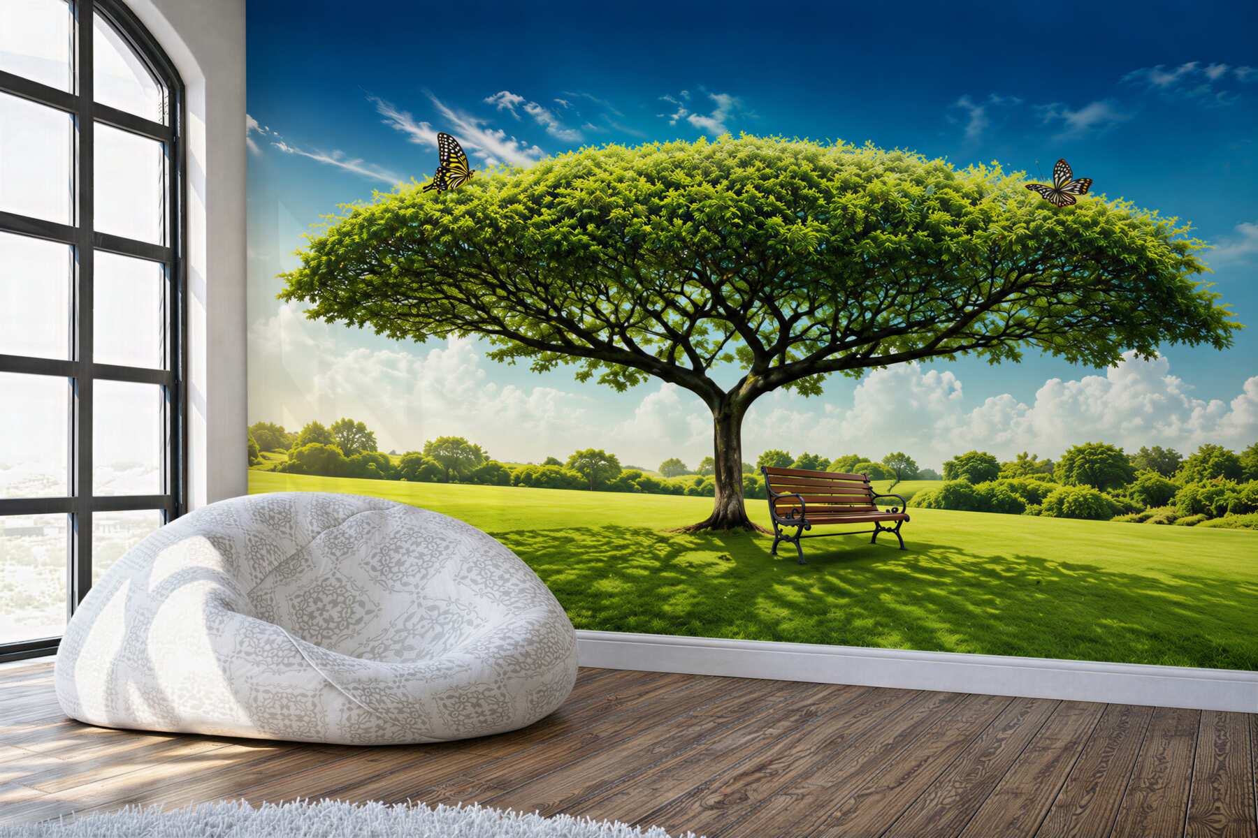 Fotobehang Grote groene boom