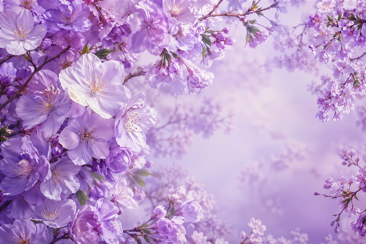 Fotobehang lila kleuren van een delicate orchidee
