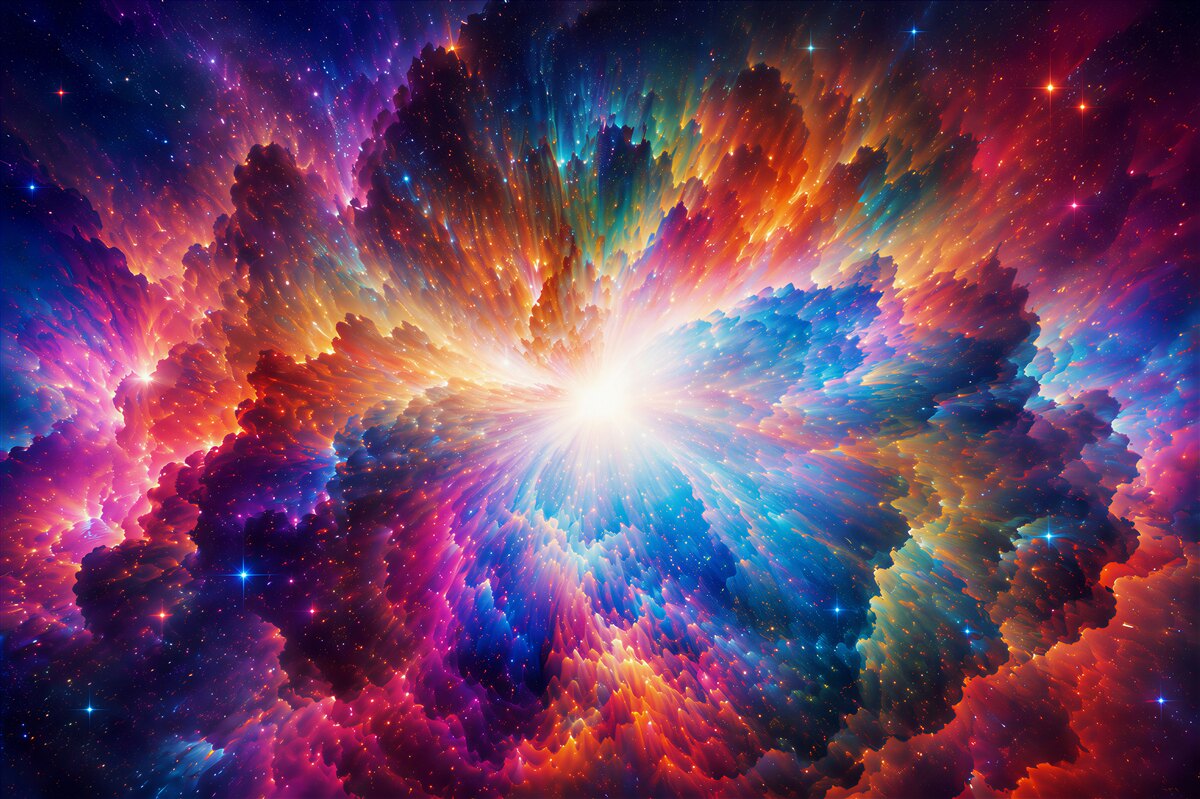 Fotobehang nevel in de galaxie