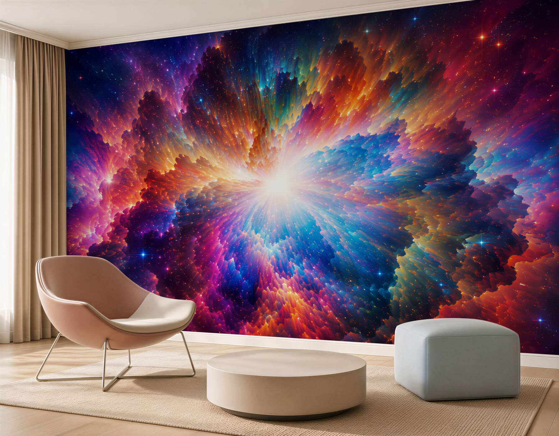Fotobehang nevel in de galaxie