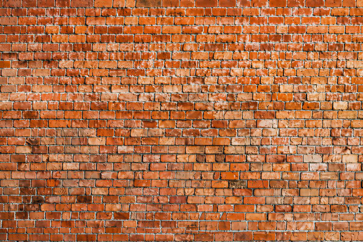 Fotobehang oude bakstenen muur