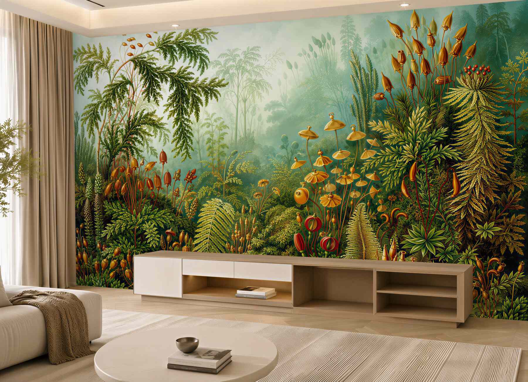 Fotobehang levendige kleuren van de tropische jungle