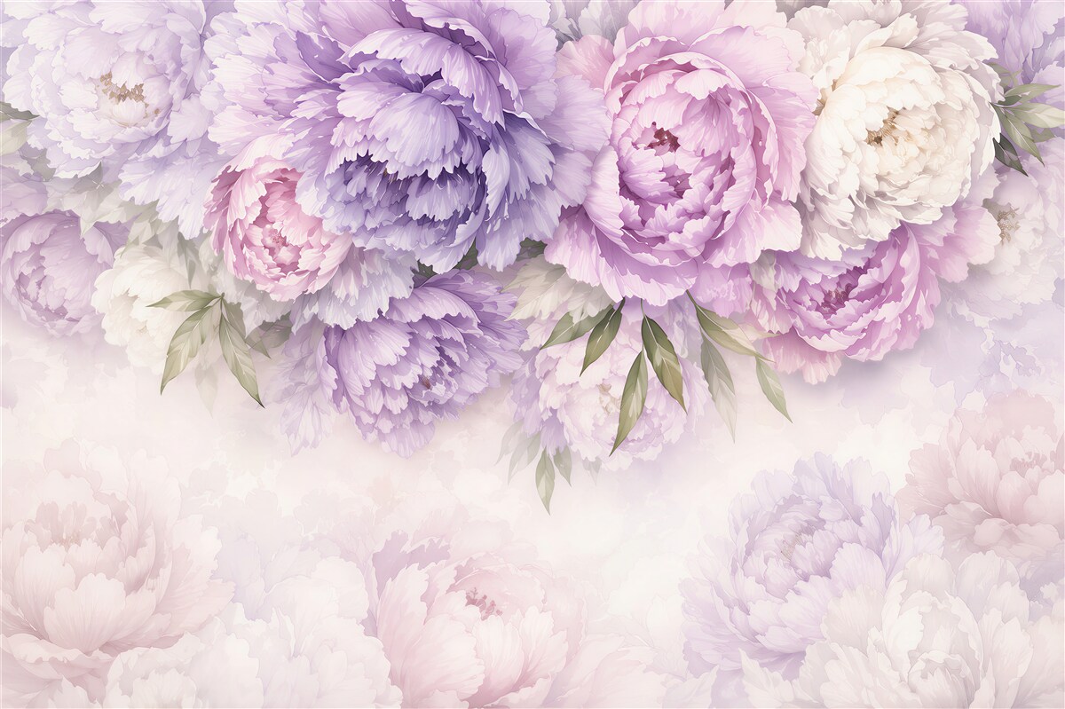 Fotobehang delicate bloemen van sering