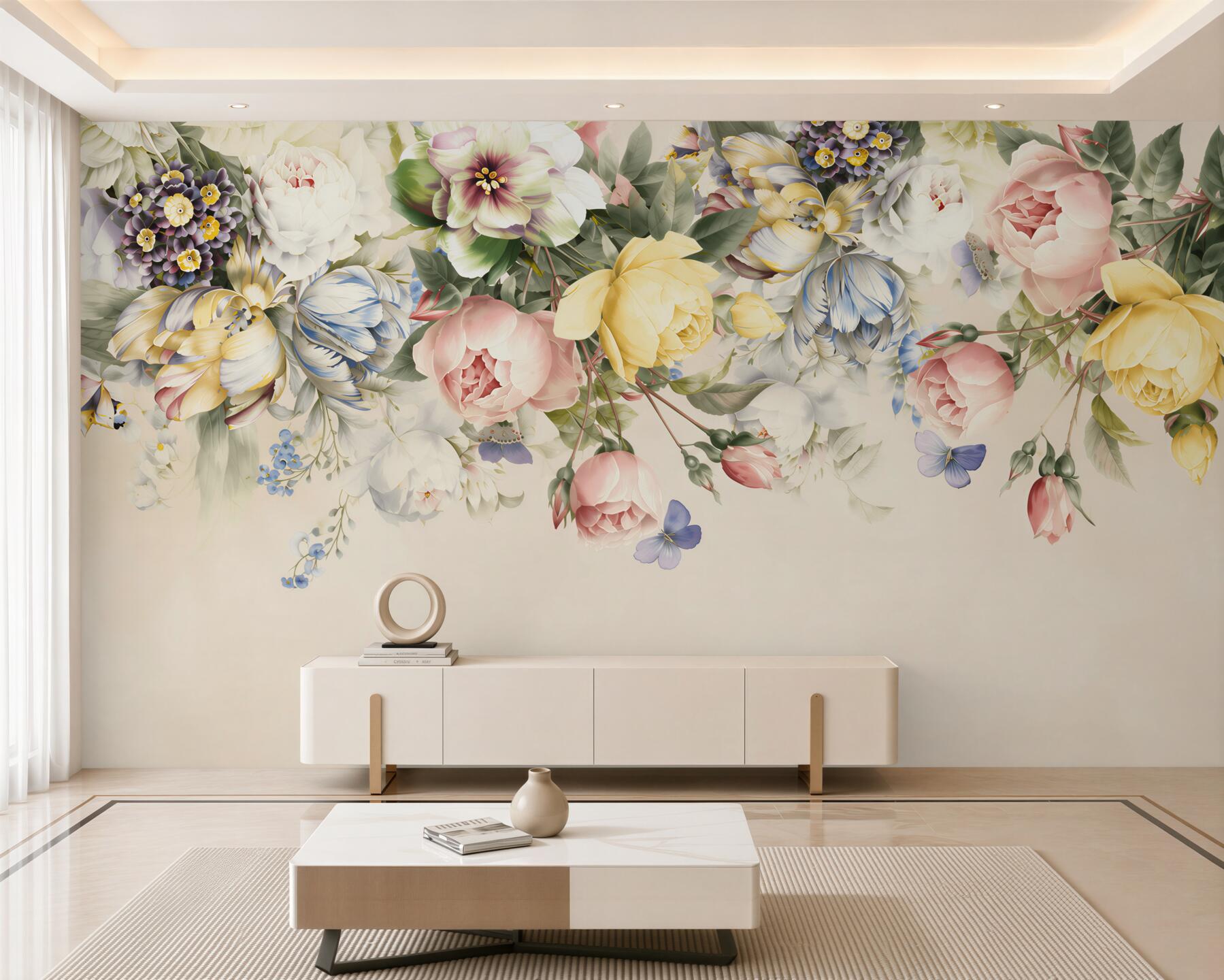 Fotobehang Boeket rozen