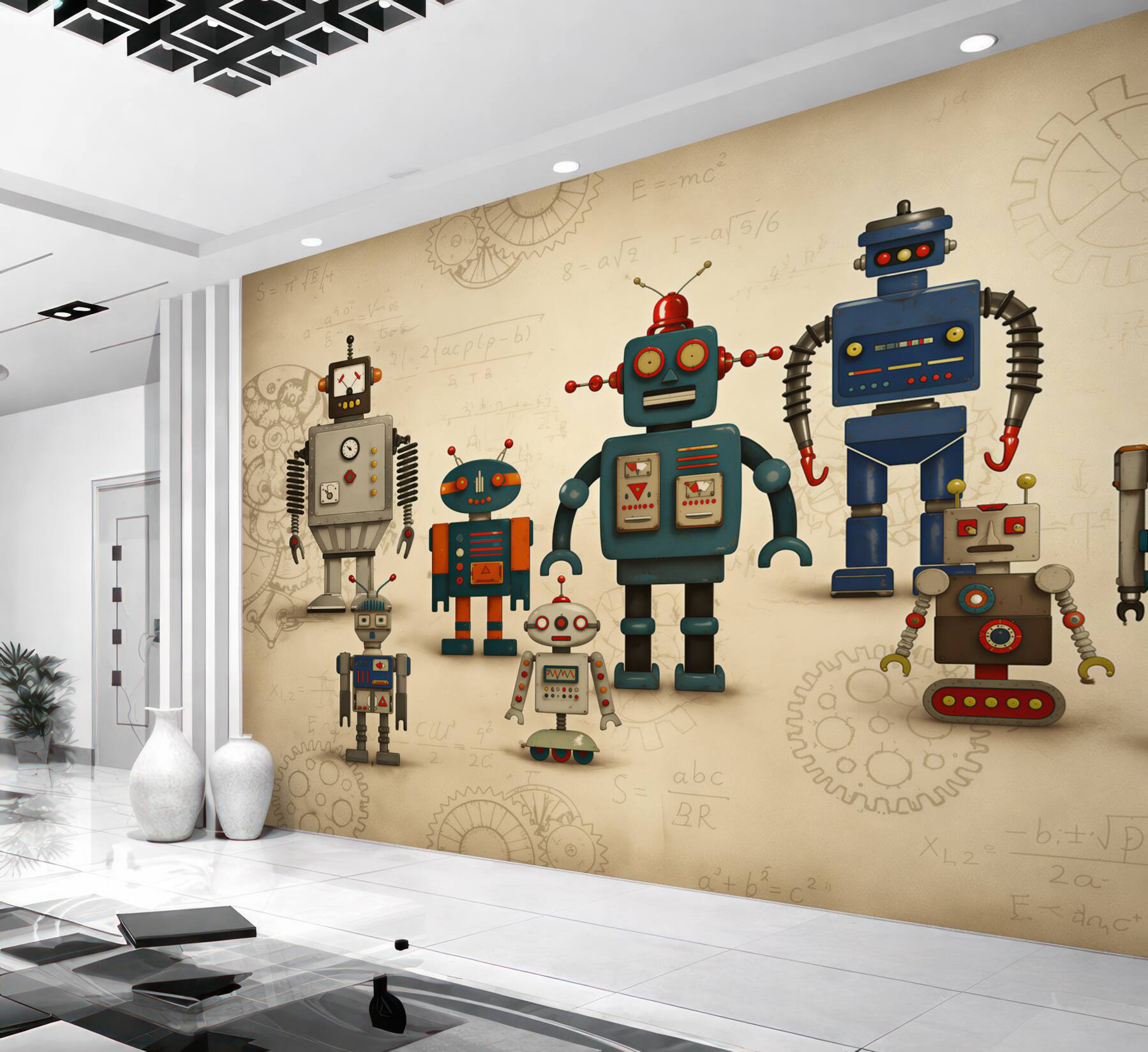 Fotobehang Robots in de kinderkamer