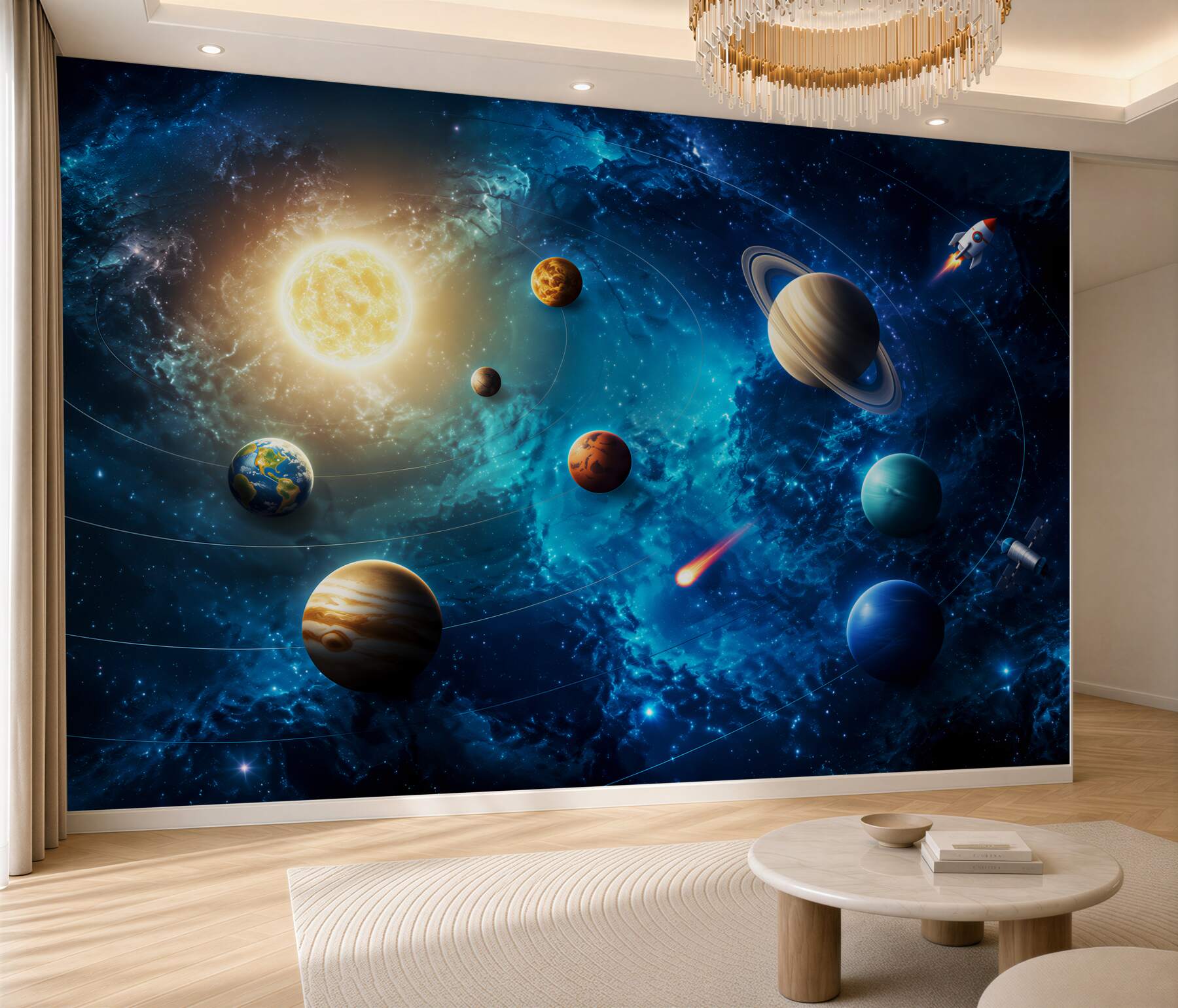 Fotobehang Planeten in de ruimte