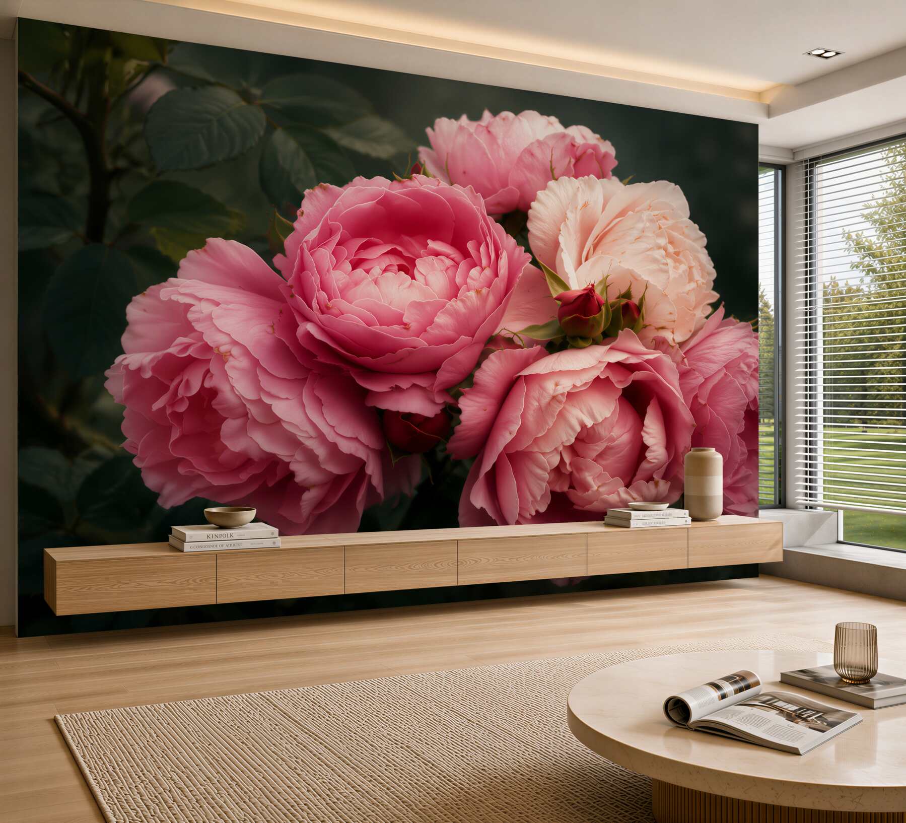 Fotobehang Roze, bloem en bloemblad