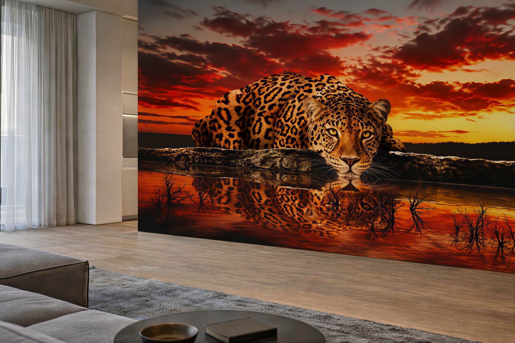 Fotobehang NIET-REALISTISCHE TIGER