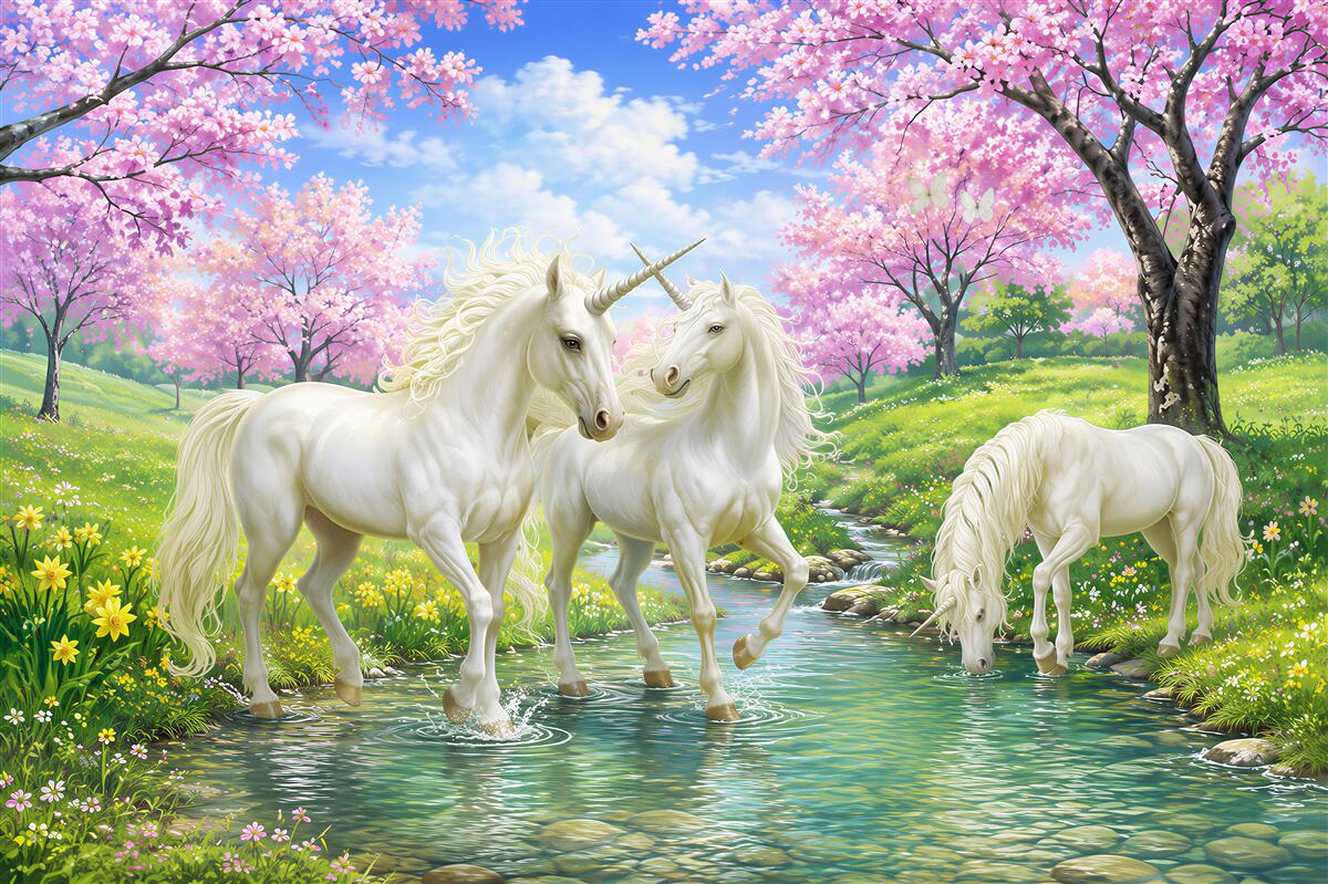 Fotobehang Plant, paard en bloem