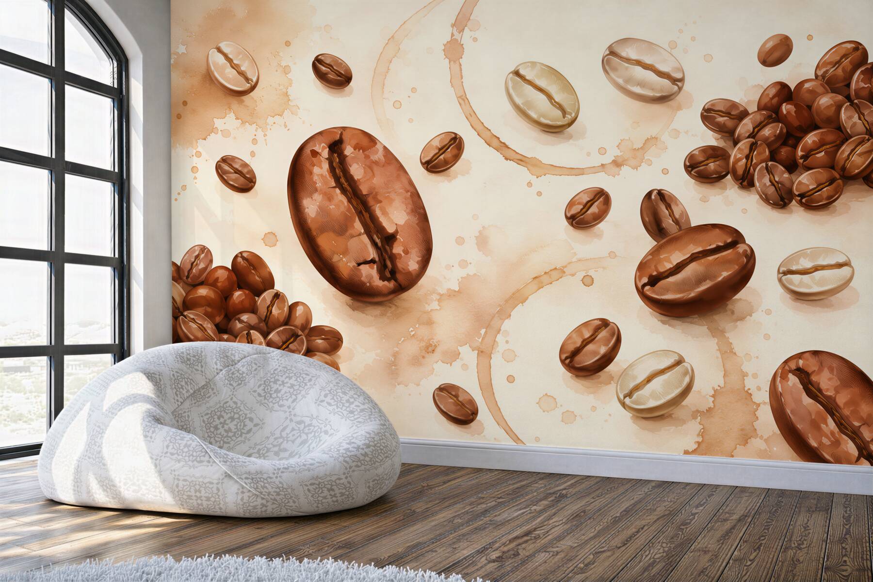 Fotobehang Koffiebonen