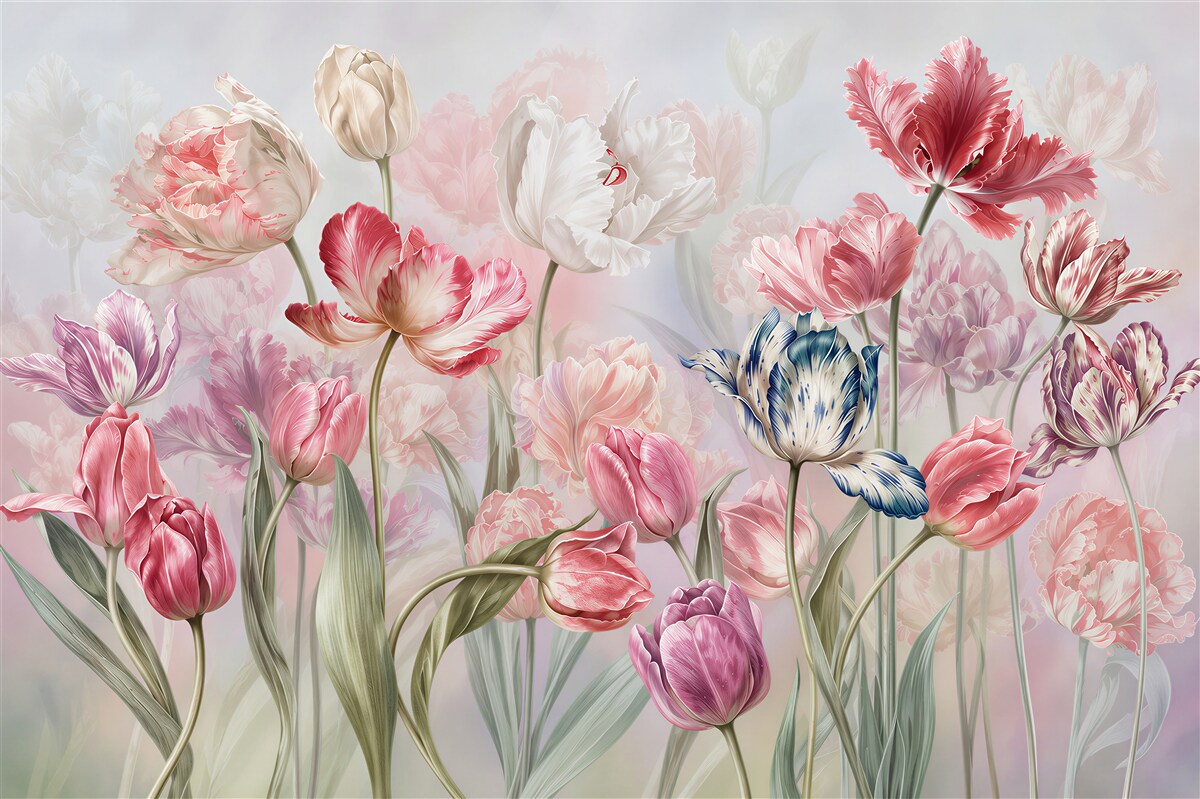 Fotobehang Verschillende mooie bloemen