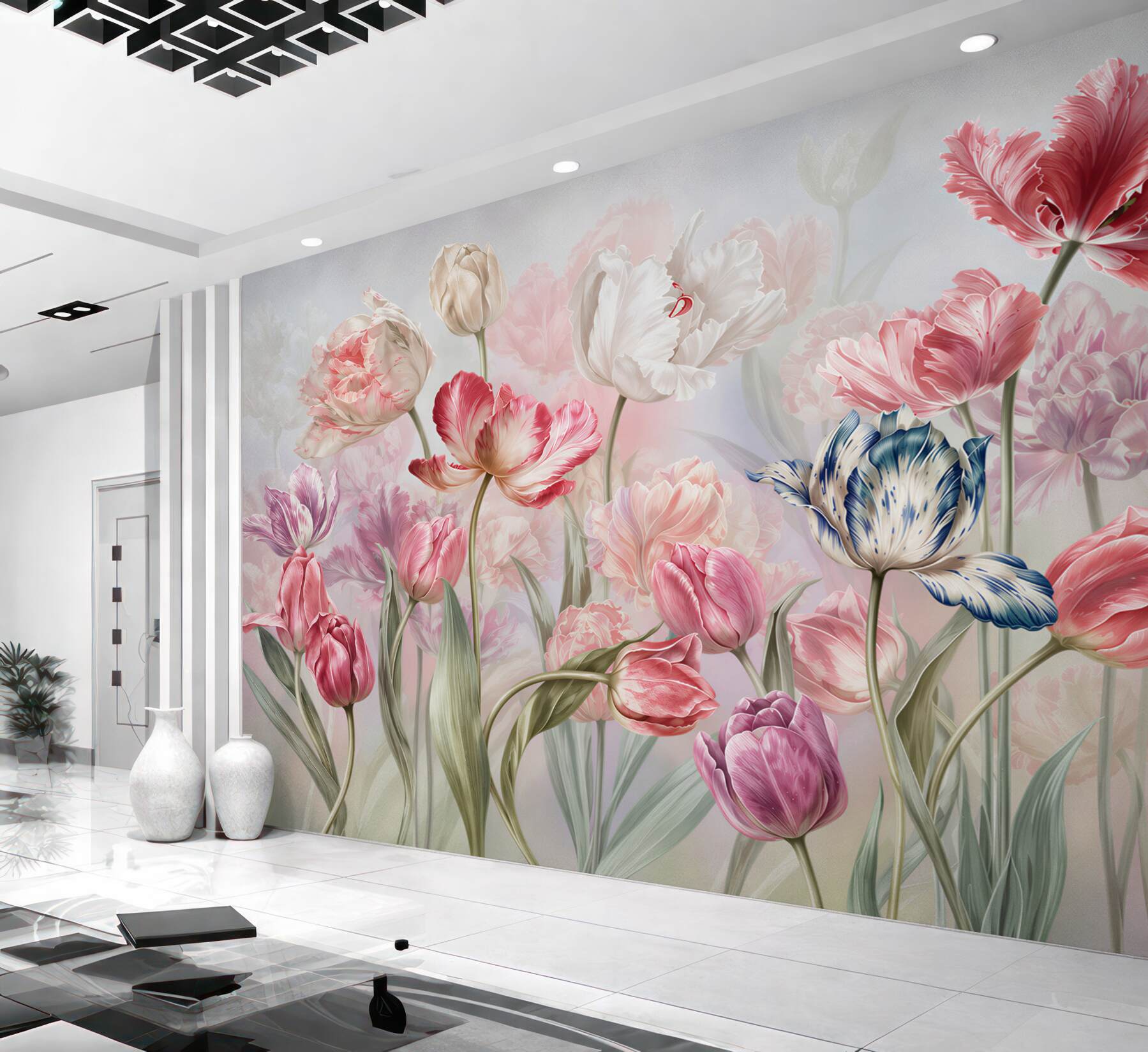 Fotobehang Verschillende mooie bloemen