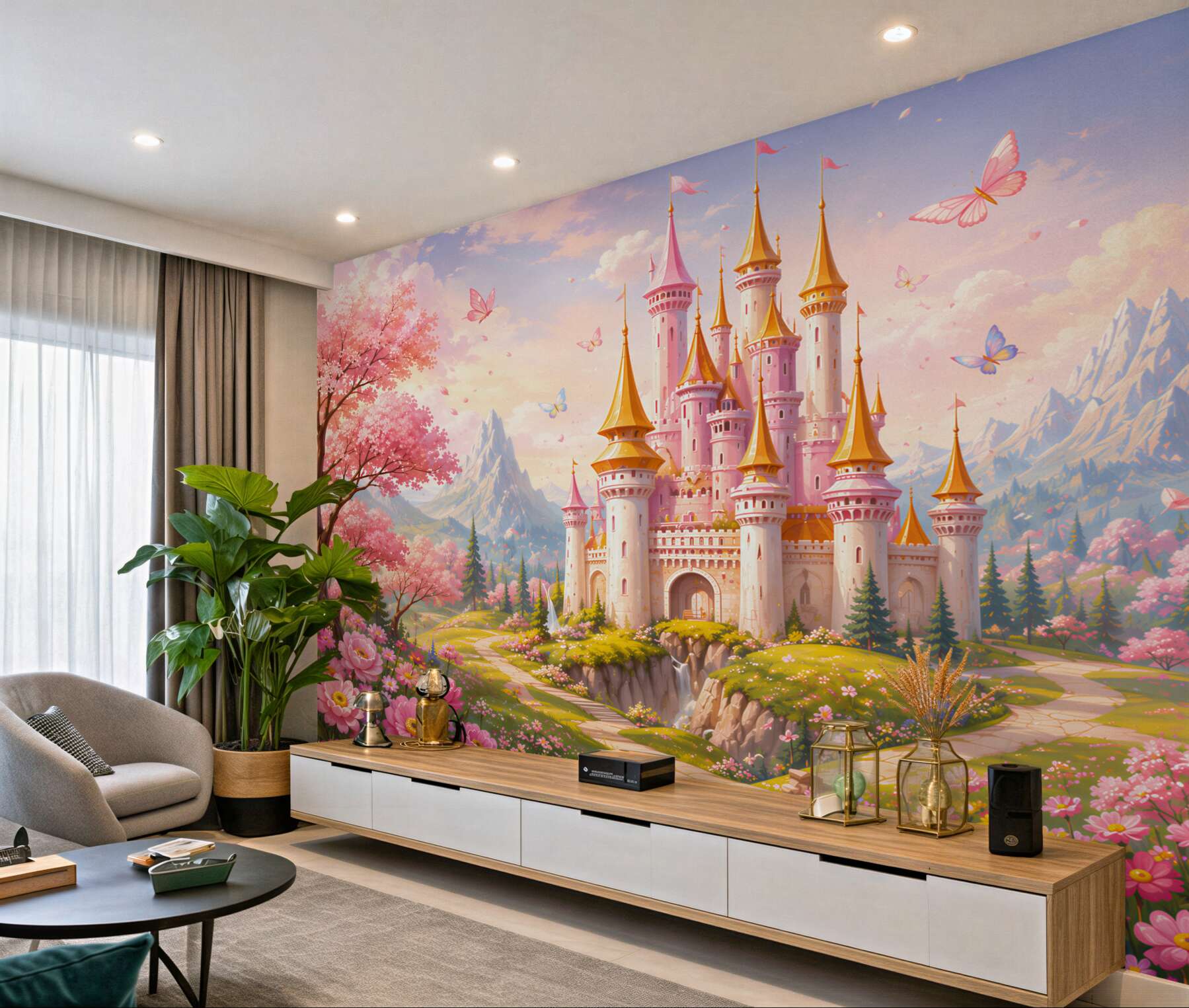 Fotobehang Sprookjeskasteel van Disney
