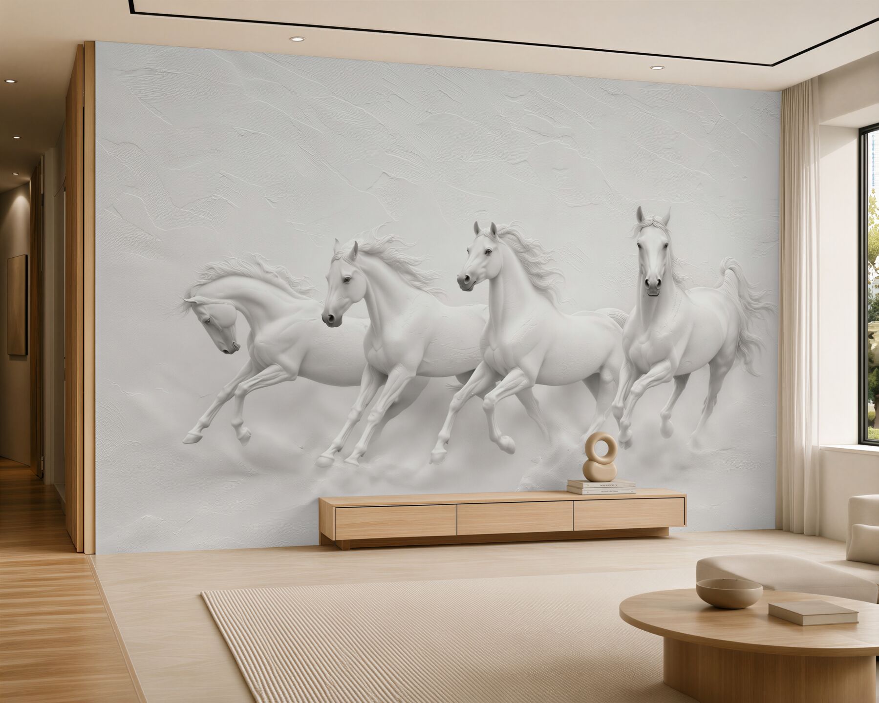 Fotobehang Paardenstal