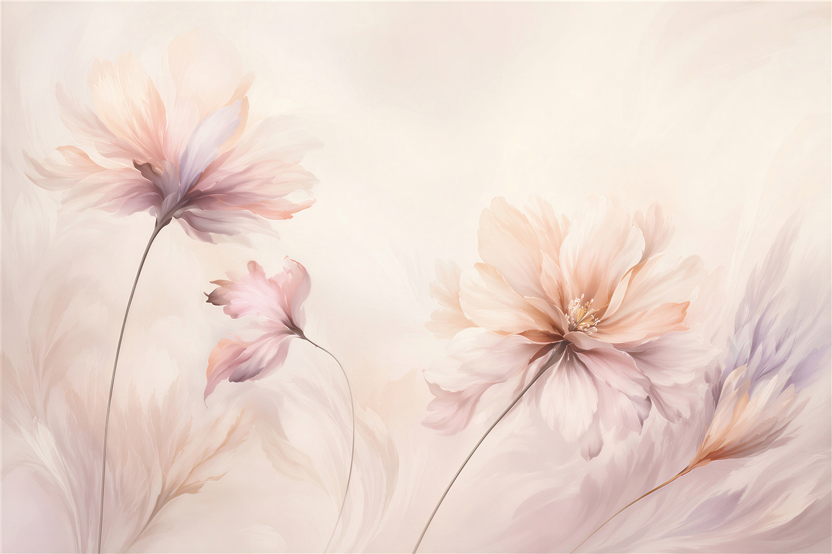 Fotobehang Delicate schoonheid van madeliefjes