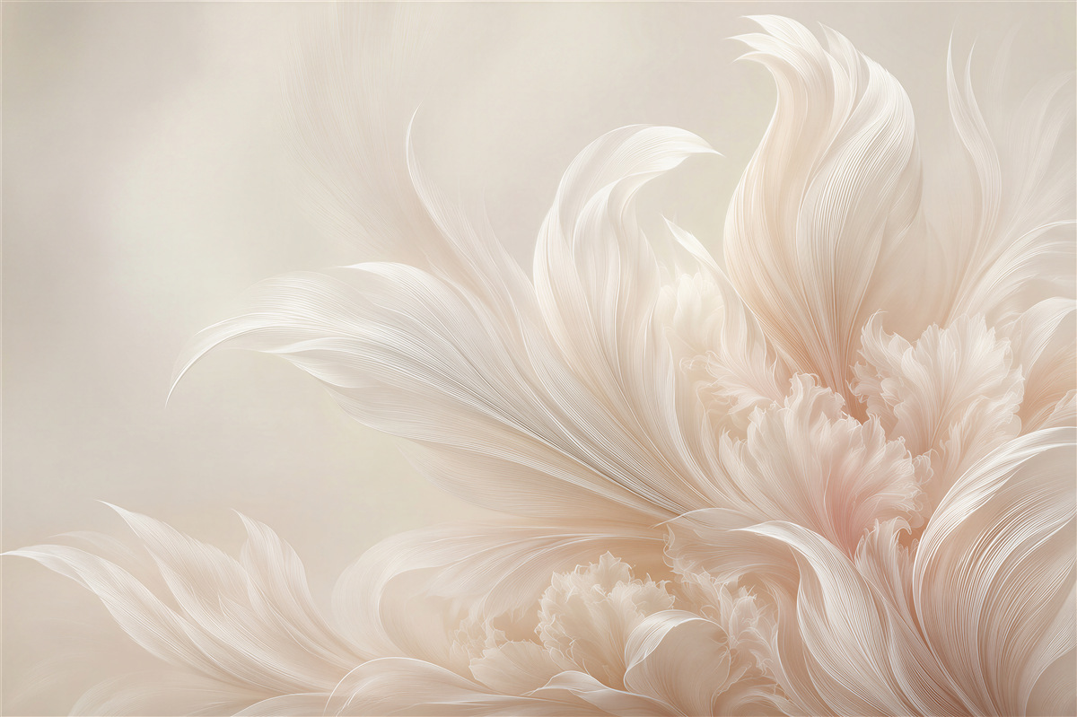 Fotobehang Delicate bloemen pastel