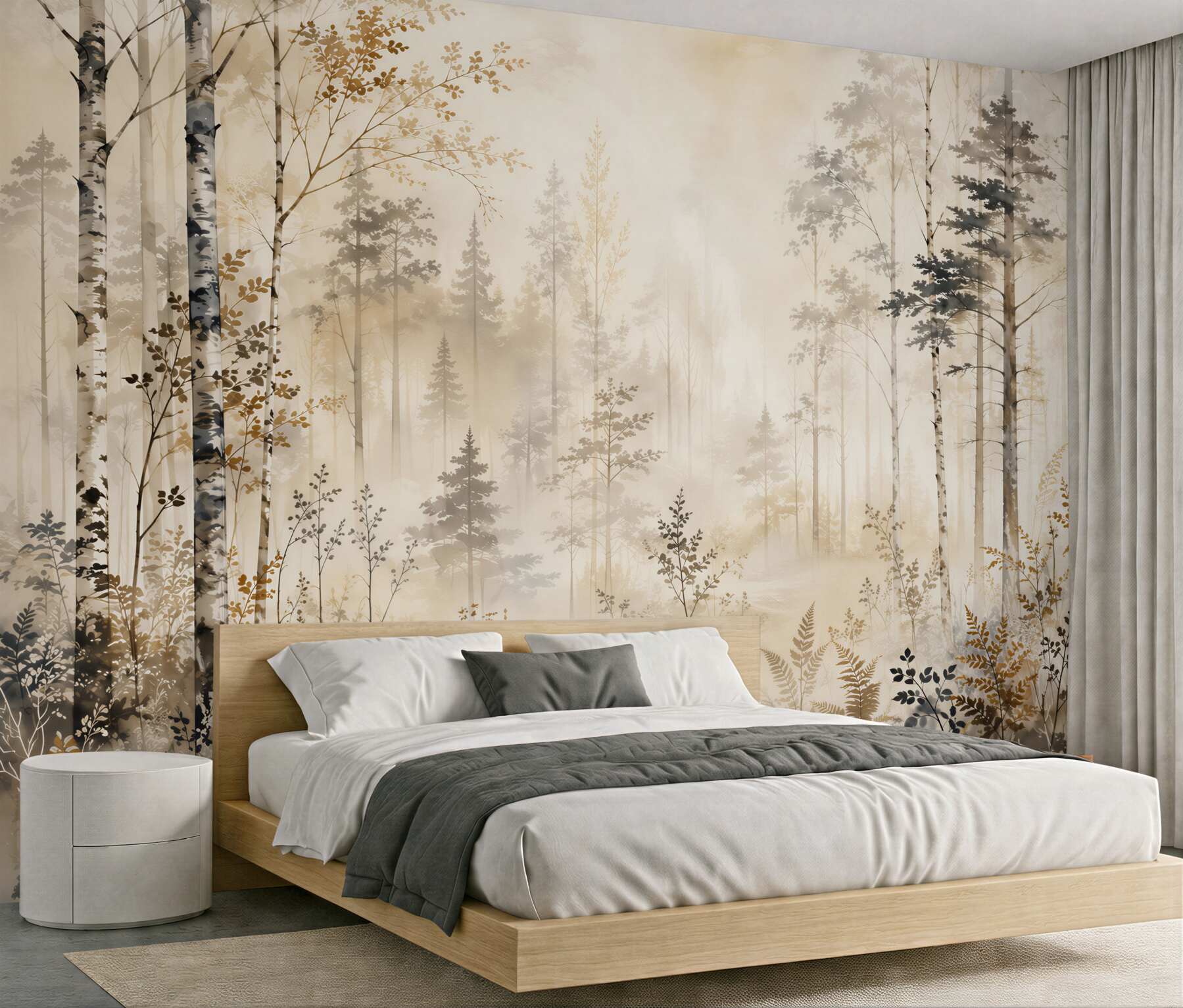Fotobehang Elegante Bosmist