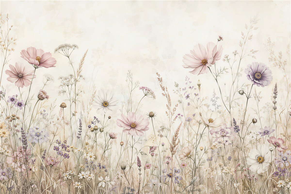 Fotobehang delicate bloemen voor elke muur
