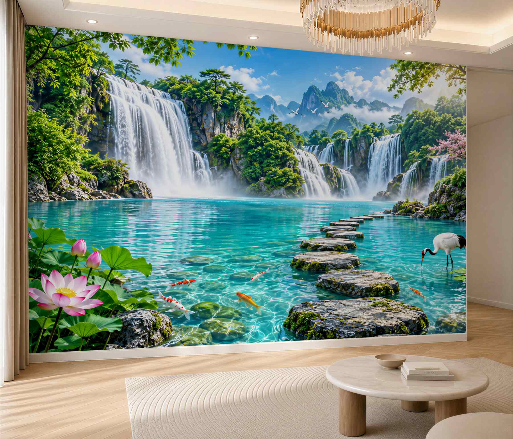 Fotobehang zeer mooie watervallen