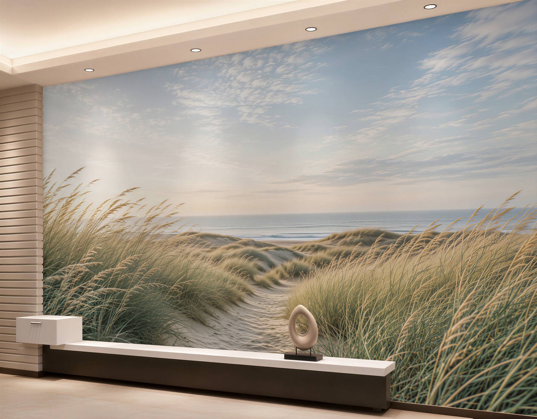 Fotobehang duinen aan de zee