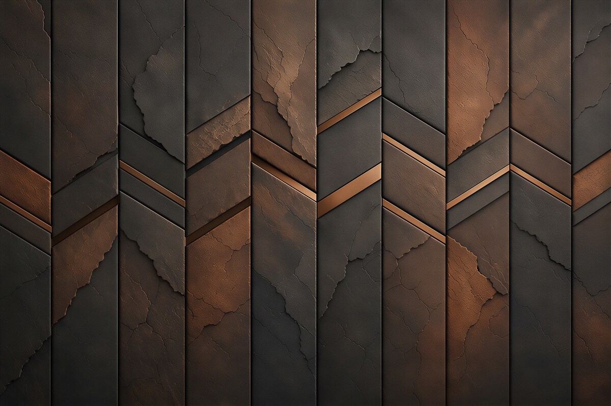 Fotobehang abstracte metalen patroon
